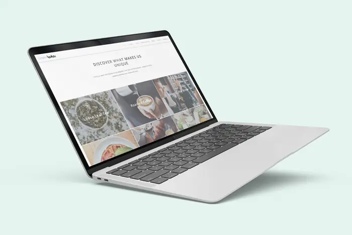 Case study mockup