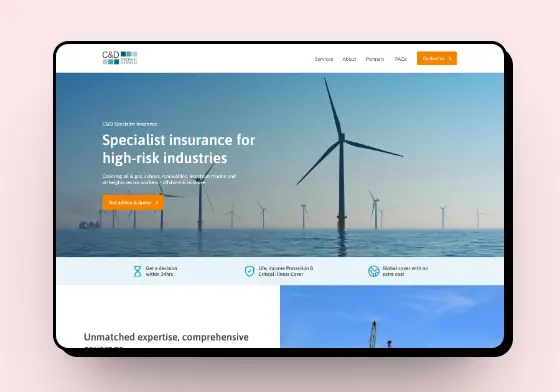 Case study mockup