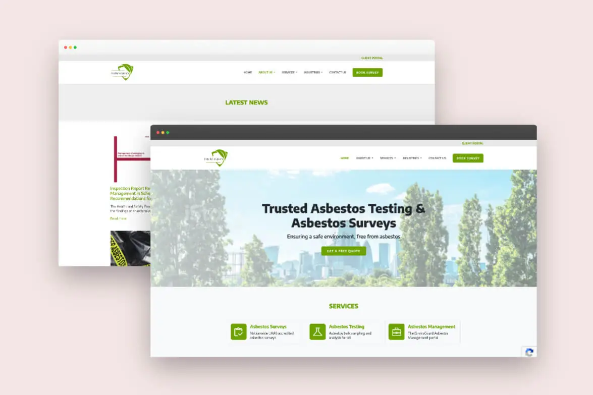 Case study mockup