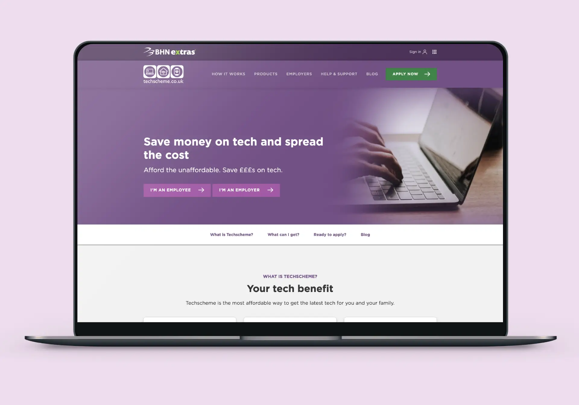 Case study mockup
